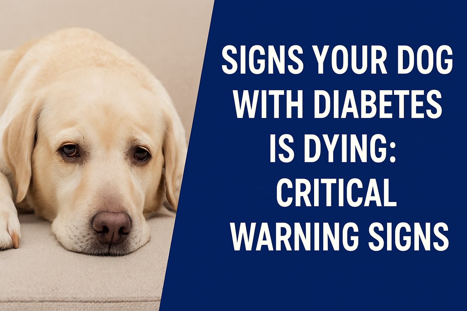 Signs Your Diabetic Dog Is Dying